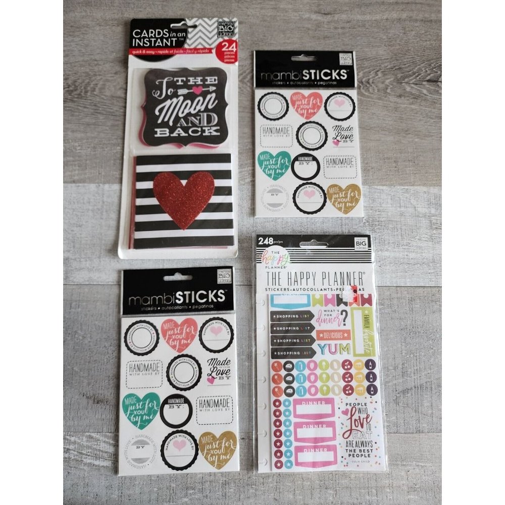 NEW MAMBI Scrapbook Stickers LOT -  Cards Planner Labels - Retired NEW #31